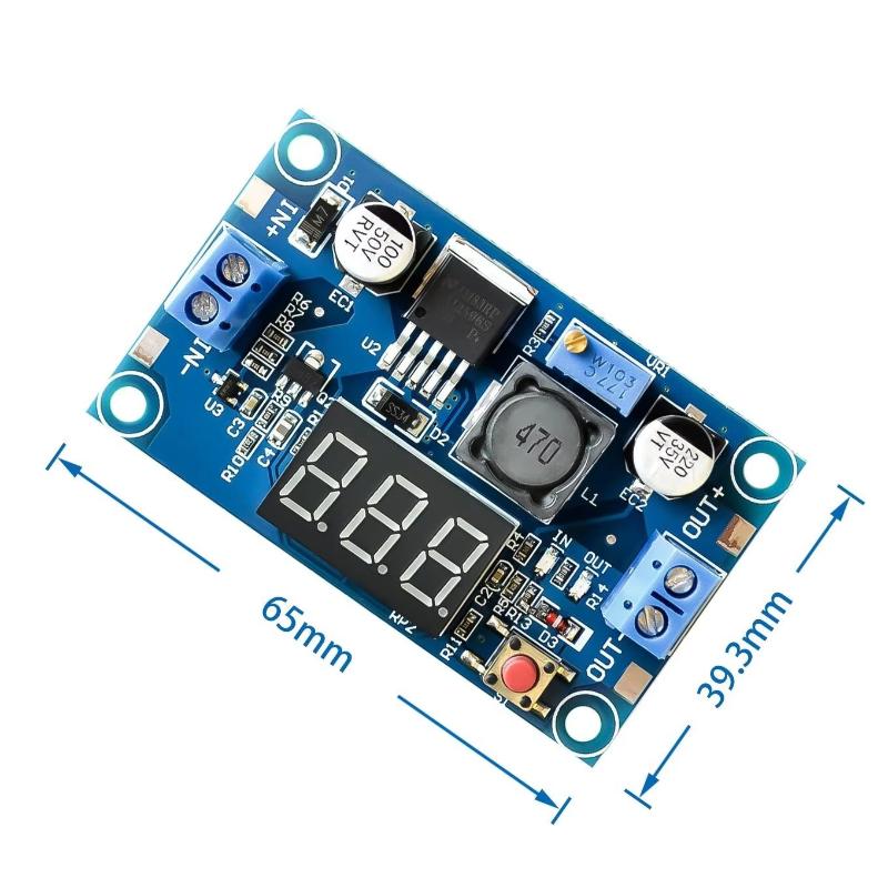 Diy Electronics Power Supply - Модуль питания LM2596 с дисплеем, 3А,